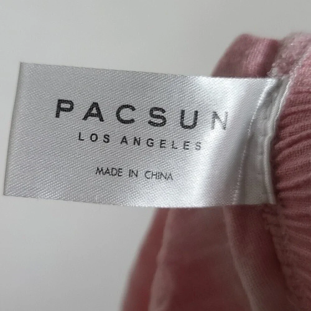 PacSun White Pink Printed Tie Dye Stretch Shorts L